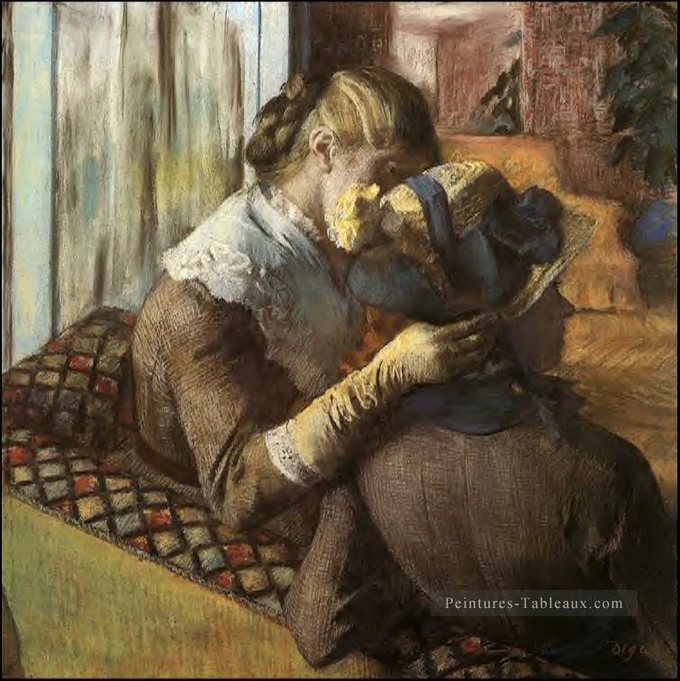 Au Milliner Edgar Degas Peintures à l'huile